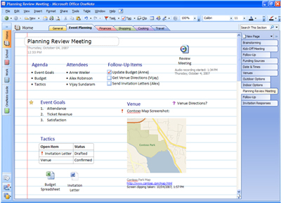 OneNote Digital notebook