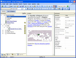 MyInfo Workspace Screenshot